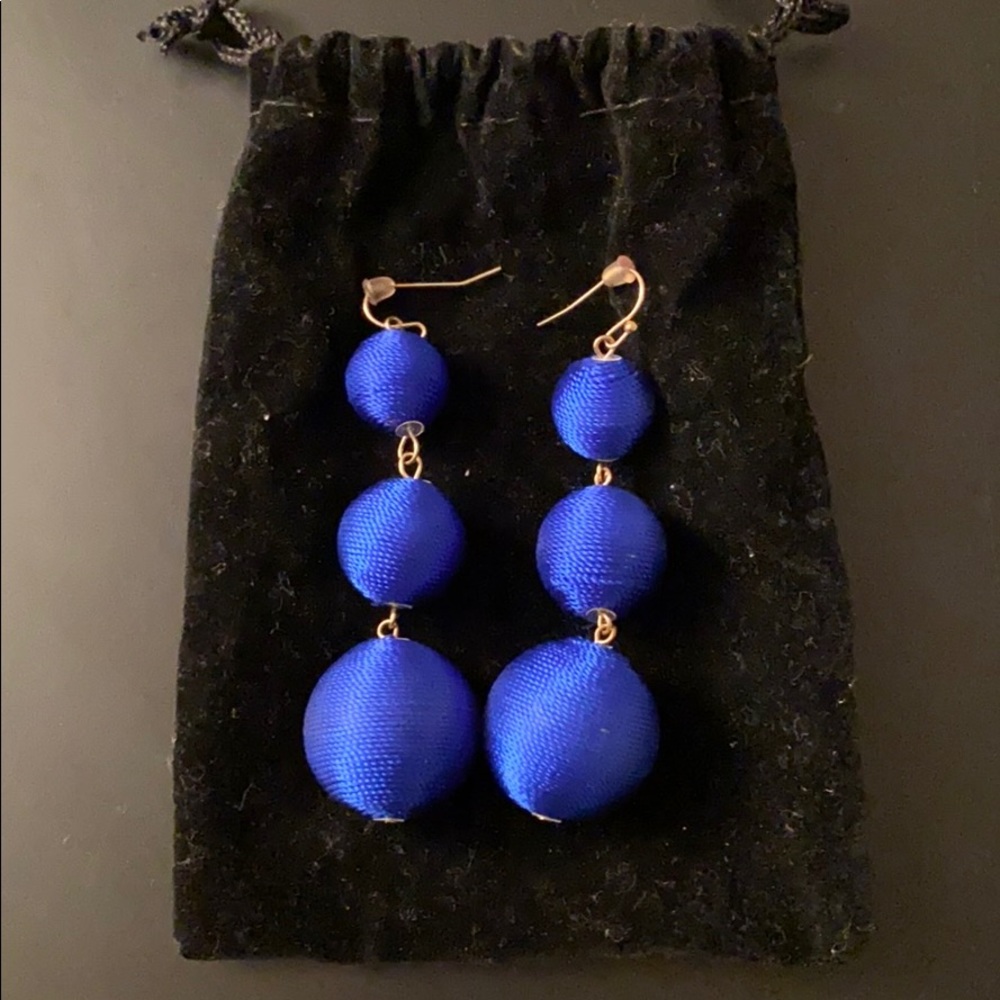 Babble Bar Royal Blue Dangling Earrings